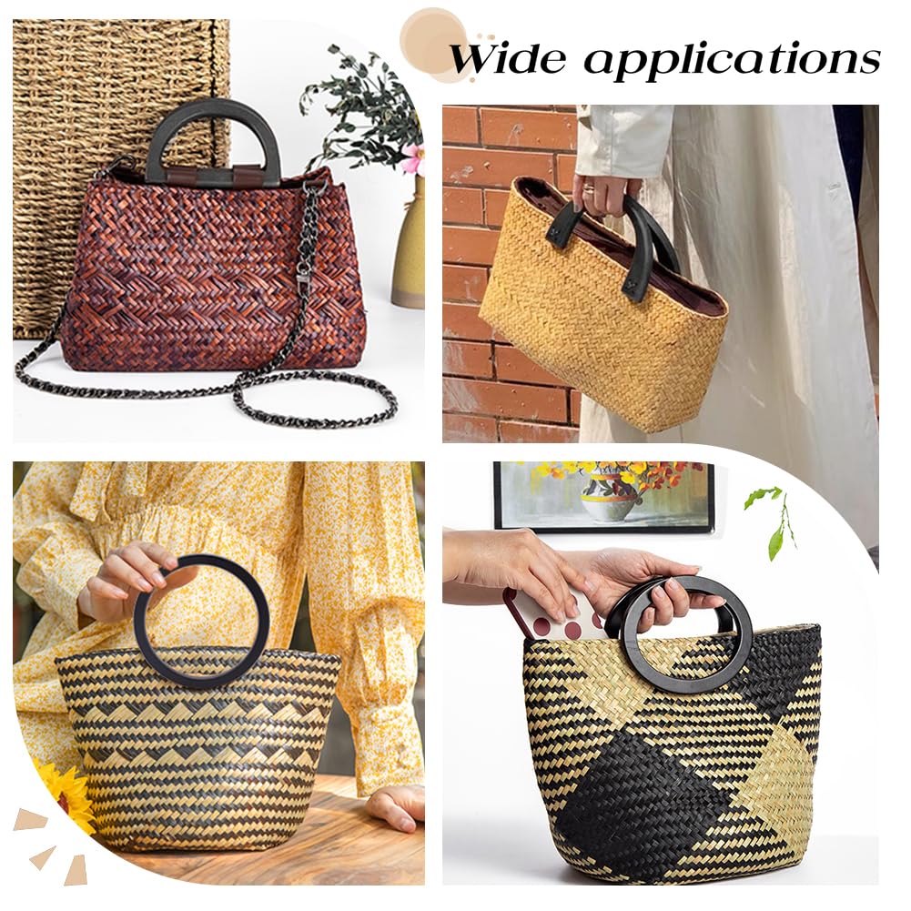 Asas De Madera Para Bolso Semetall - 4 Piezas Marrón, 18.9 Pulgadas Asas De Madera Para Bolso Semetall - 4 Piezas Marrón, 18.9 Pulgadas