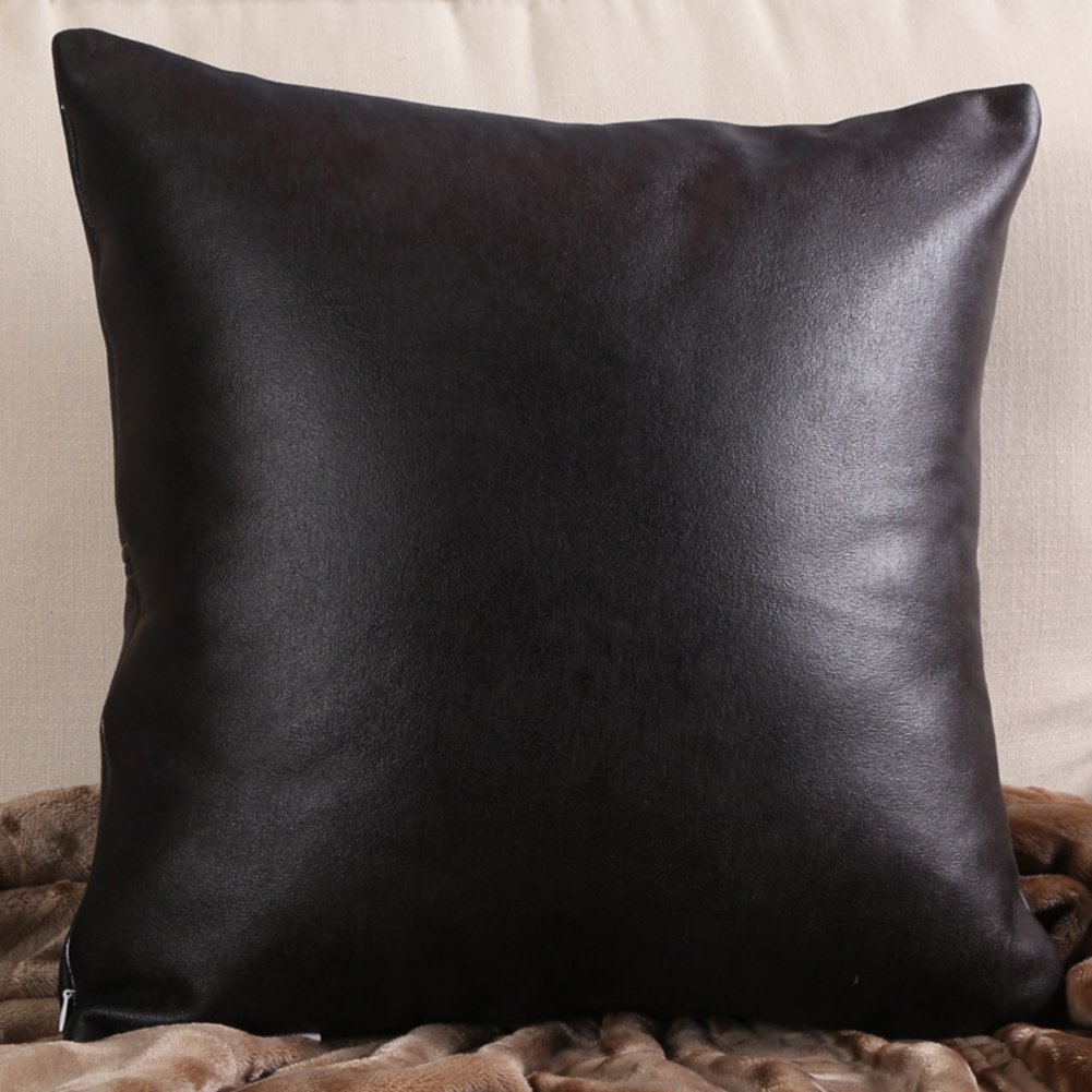 Oreiller lavable en cuir de simulation pour un salon moderne et cosy