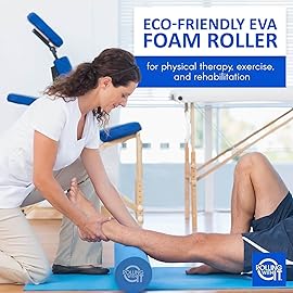 Rolling With It Foam Roller with High Density for Physical Therapy, Muscle Roller for Exercise and Muscle Recovery, Eco-Friendly Back Roller, Firm and Smooth Surface Massage Roller, Size: 18 inches