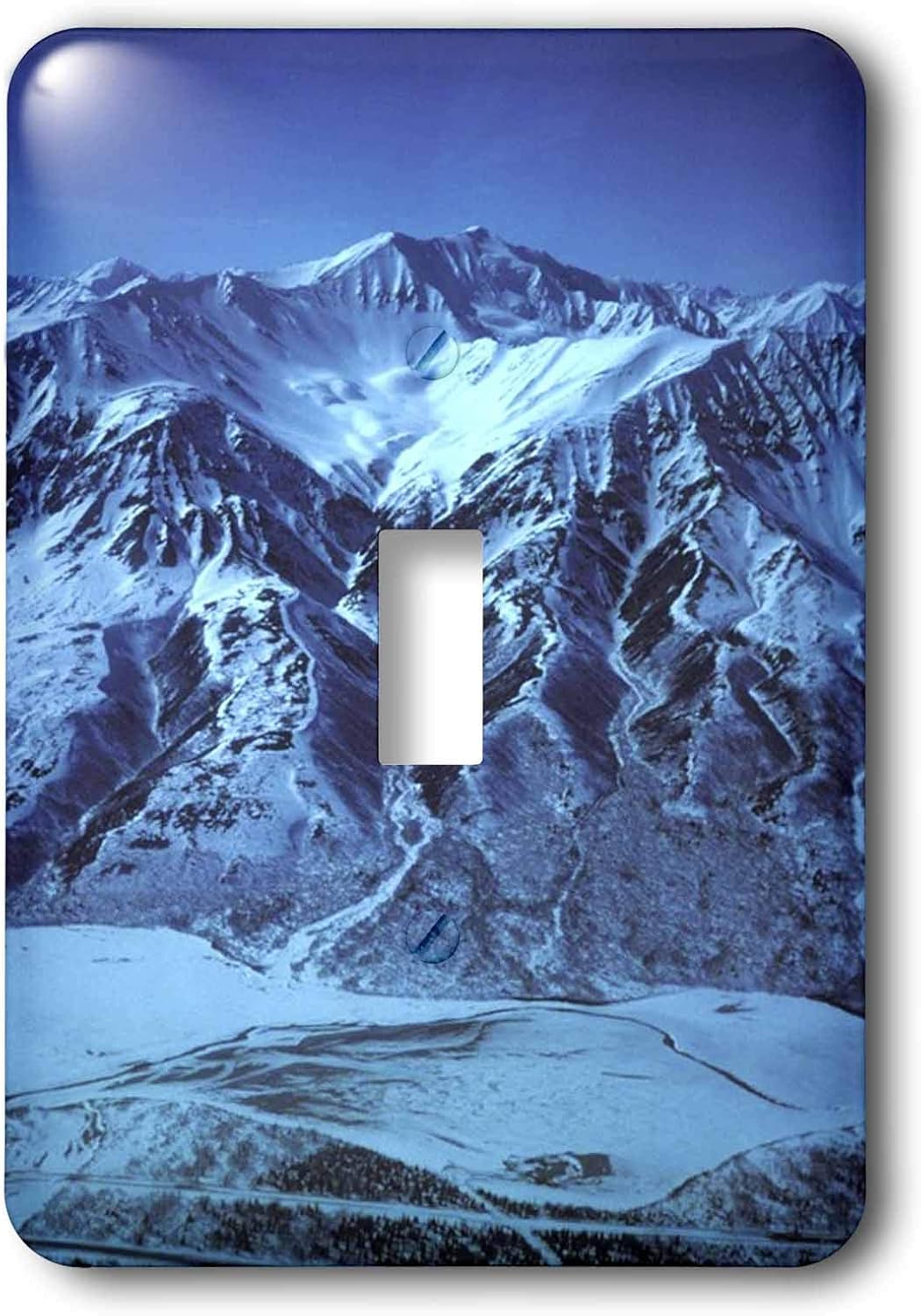 3dRose (lsp_41697_1) Snowy mountains - Single Toggle Switch
