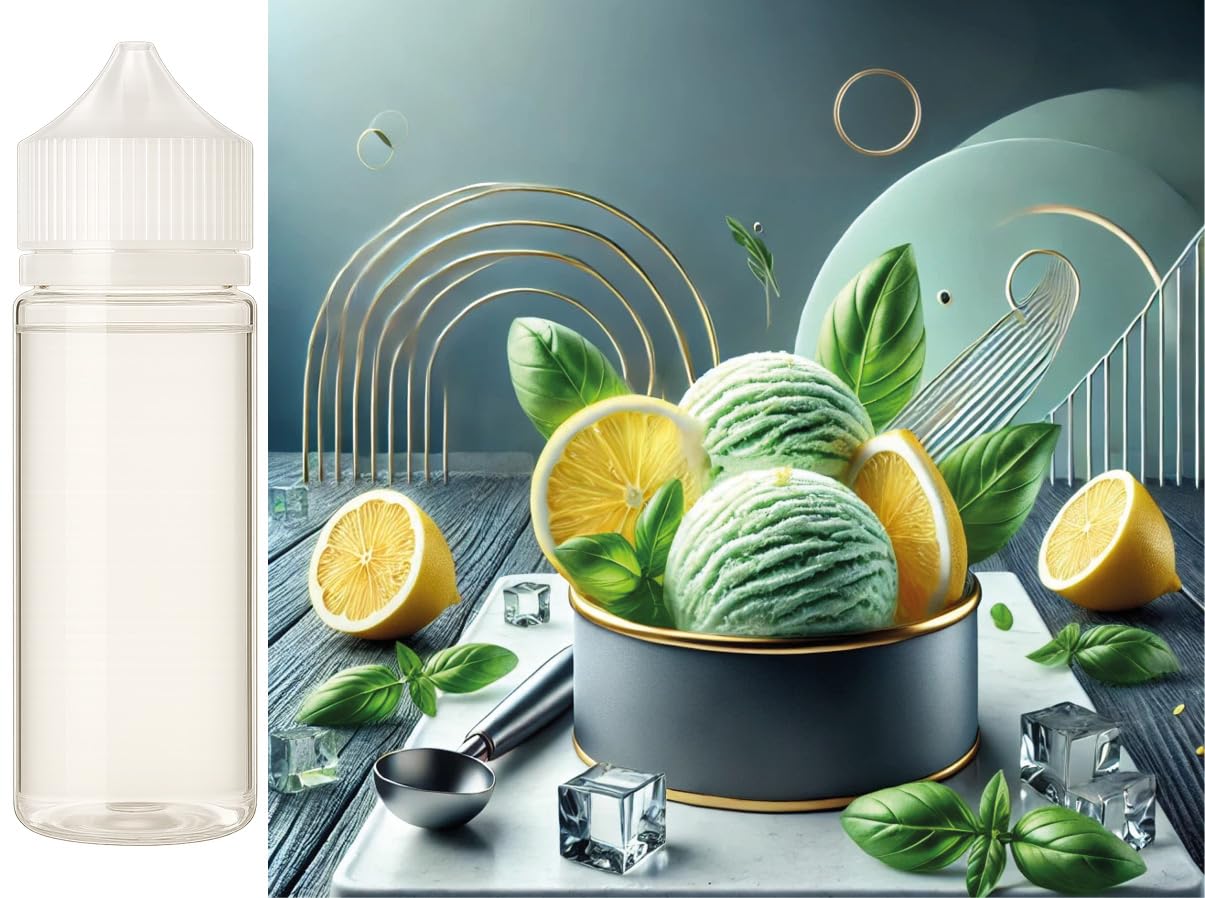 Zitrone Basilikum Eiscreme Eis Aroma Konzentrat - Vegan - Sasami - 100ml