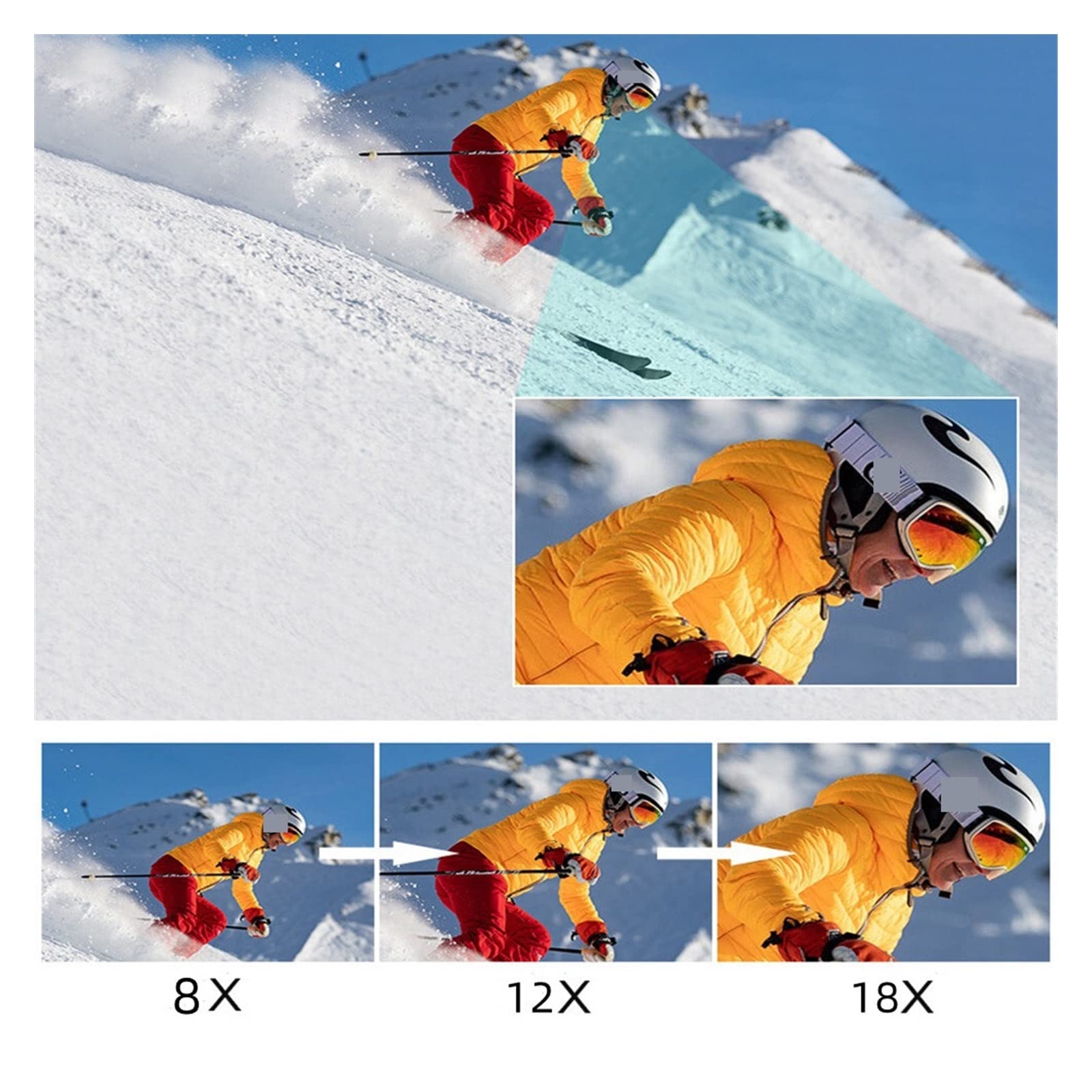 Aparat Cyfrowy, Wersja 4K Kamera Kamery Kamera internetowa Kamera 64MP Ultra HD Zoom 18X 4.0"Wideo z kamery z ekranem dotykowym(32G SD Card,RX200-light)