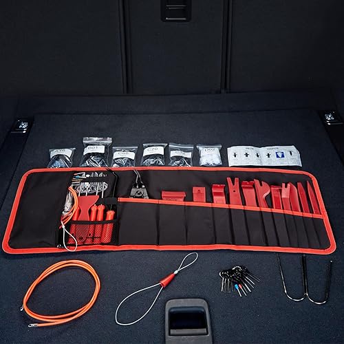 Miniatura 9 de Fixm Herramienta de extracción de molduras de 141 piezas, alicates de clip automático, kit de herramientas de palanca de plástico para panel de