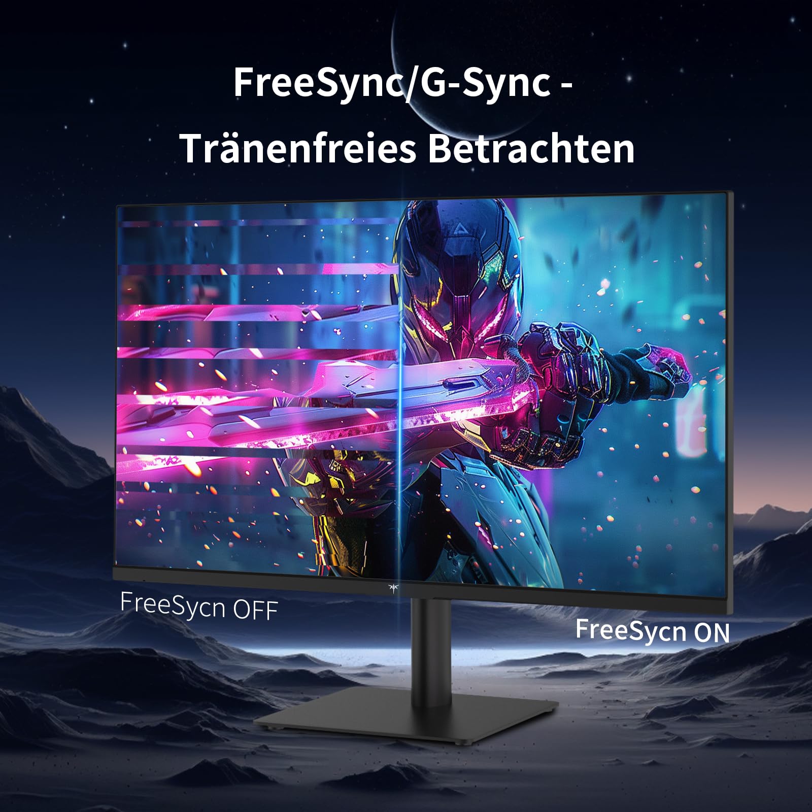 KTC 27 Zoll QHD 2K 100Hz IPS Monitor, 96% DCI-P3, 126% sRGB, VESA 75x75mm, 350 cd/m², Adaptive Sync