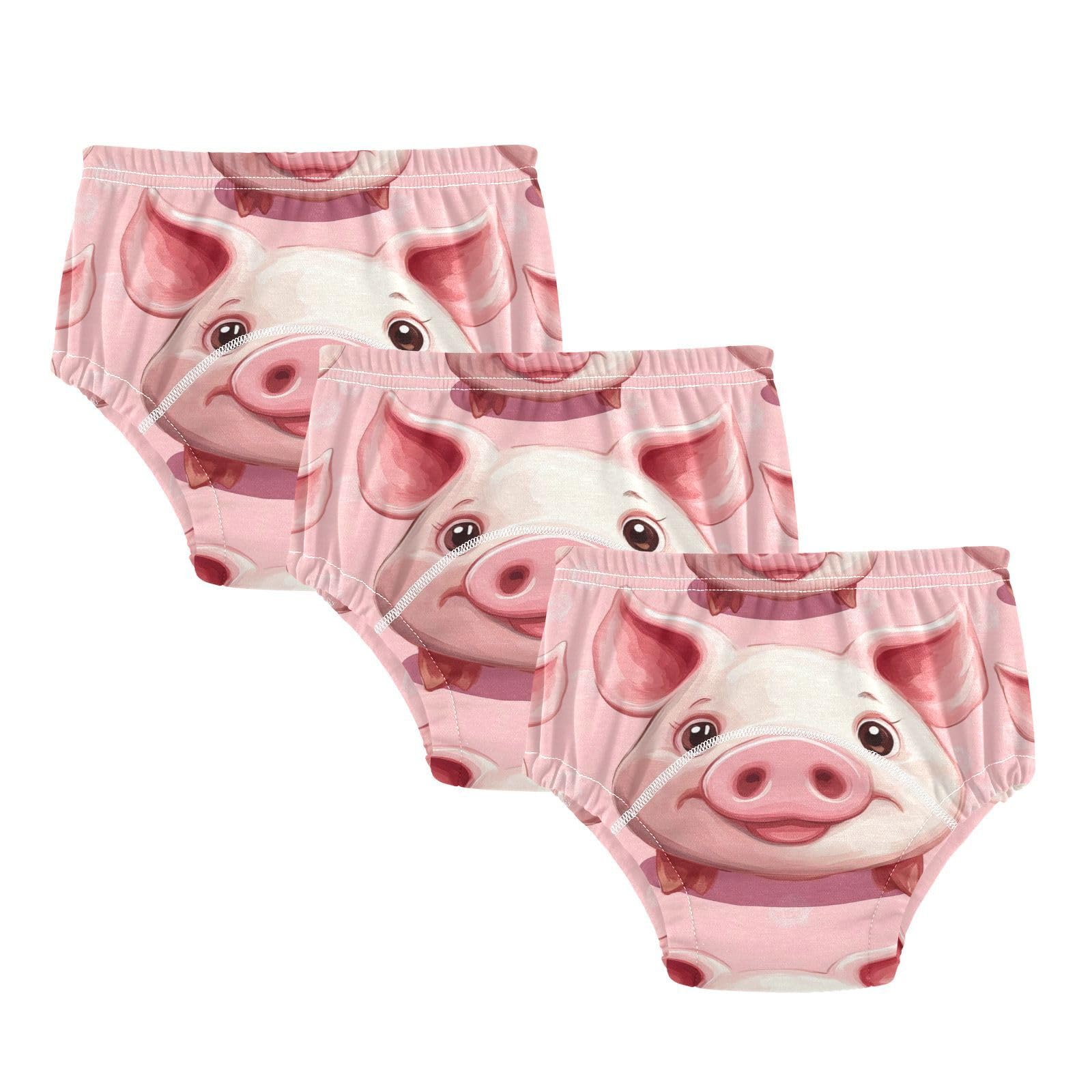Coikll Cute Pig Toddler Training Underwear Waterproof Baby Pee Pants -3T