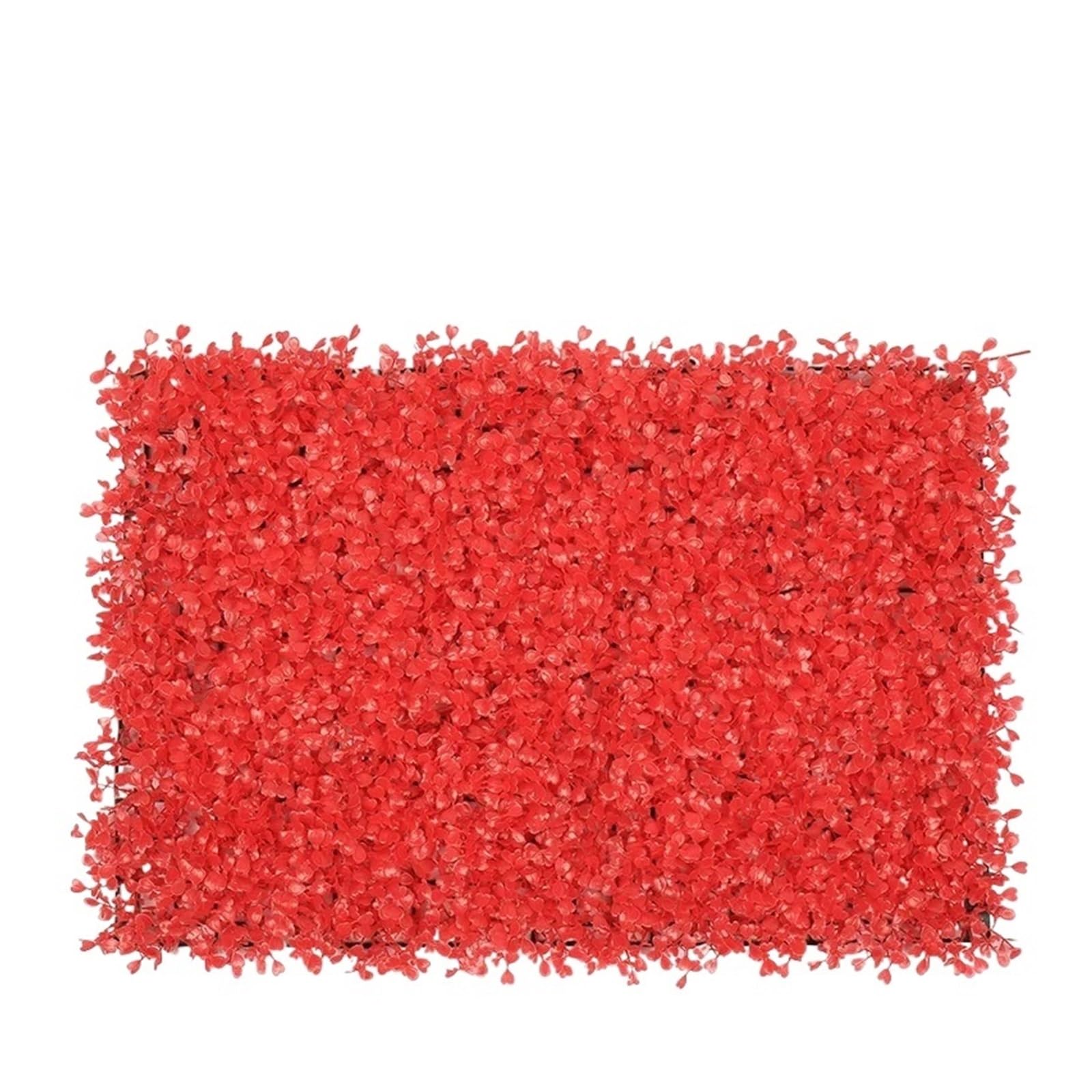 DFGRGRV Artificial Turf 1PC Lawn Decoration 40X60cm Artificial Milan Grass Carpet Turf Simulation Plastic Plants Lawn Hotel Home Wedding Background Wall(Red)
