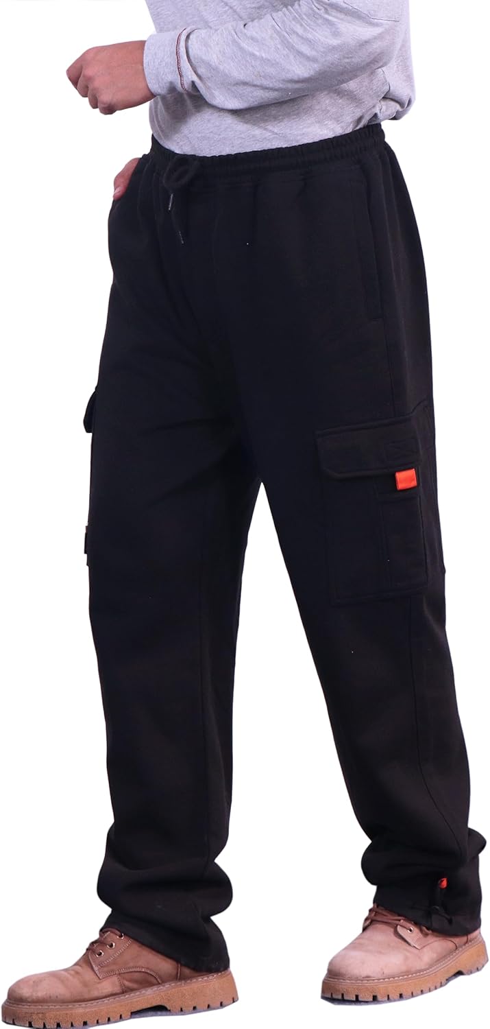 BOCOMAL FR Cargo Sweatpants Flame Resistant Midweight 10.5oz Knit Multi-Pockets FR Pants(Non Fleece) - Image 2