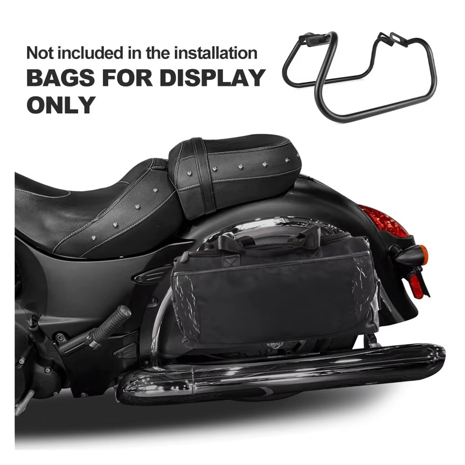 Paramotore Tubolare Per Indian Per Dark Per Horse 2014 2015 2016 2017 2018 2019 2020 Protezione Borse Laterali In Acciaio Moto Barra Protezione Paraurti Motorcycle motore Paraurti