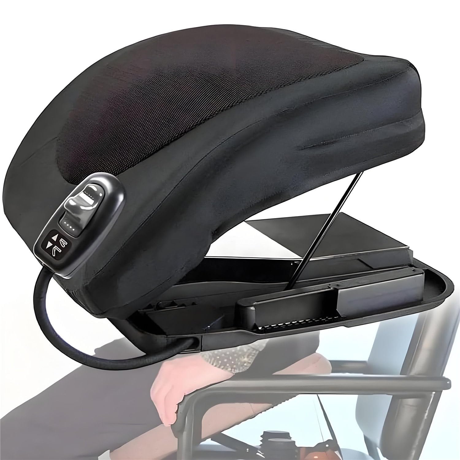 Asiento elevador eléctrico premium de 17 pulgadas con estabilidad reforzada de 300 libras