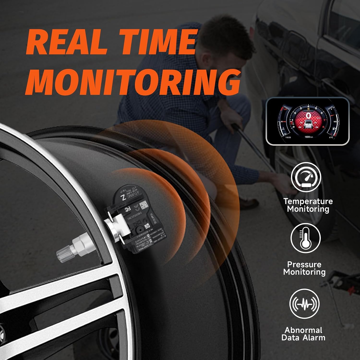 Set of 4 TPMS Sensor Tire Pressure Monitoring Sensor 315MHz Compatible with Nissan Infiniti King Teana Pathfinder Murano Pathfinder Q70 JX35 Qx60 Q50 Journey 2500 Replaces# 407003JA0A
