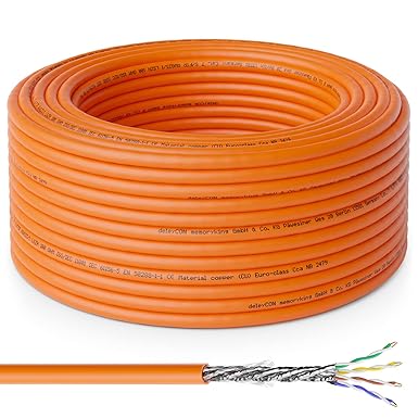 Cavo Di Rete CAT.7 Gigabit 40m - 10 Gbit/s, 1000 MHz, Doppia Schermatura S/FTP