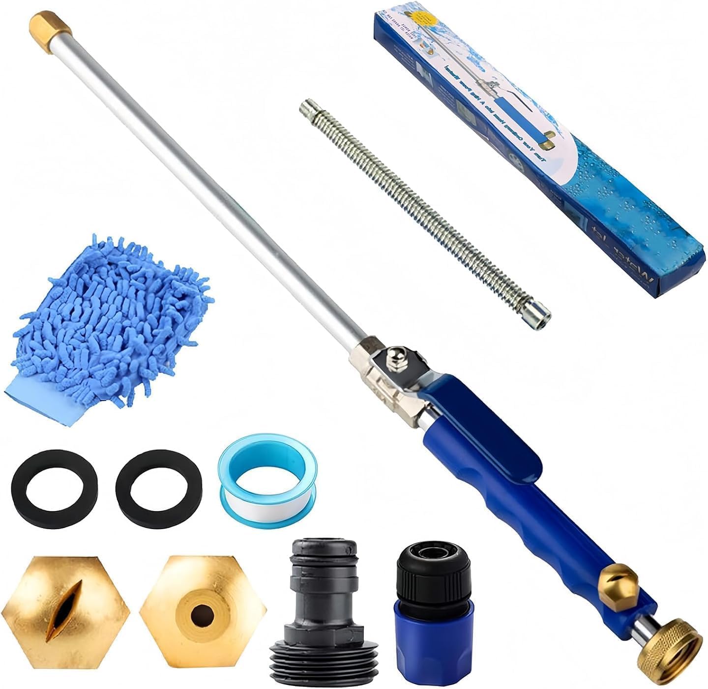 2026 New House Hawk Pressure Washer, Househawk Pro Pressure Washer, 2 in1 High Pressure Power Washer for House, 2 Nozzles and Quick Connect, for Cars, Patios, Fences, Windows (Blue)