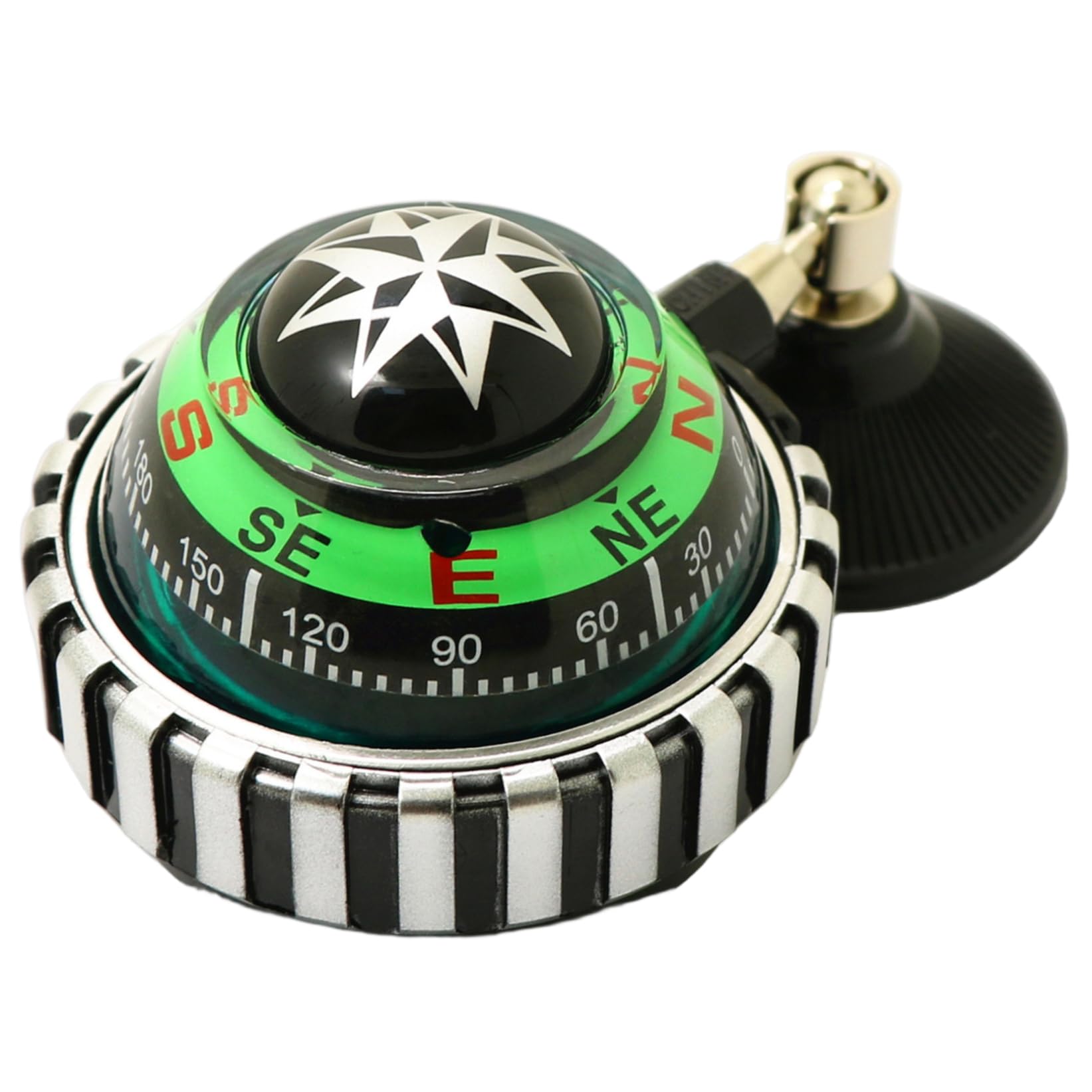SMELEYOU Compass for Car 2.52x1.89x4.25 Inch Portable Small Car Compass Dashboard with Suction Cup Easy Install for Auto Decorations