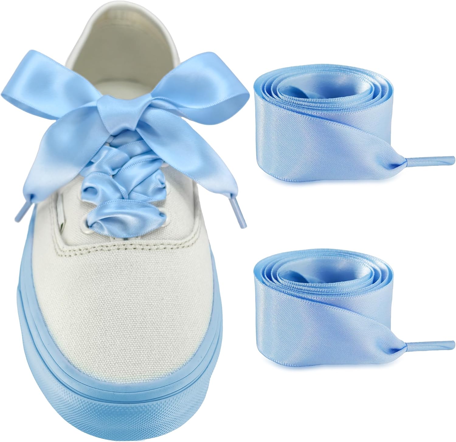 Silk Ribbon Shoelaces for Vans Authentic Sneakers