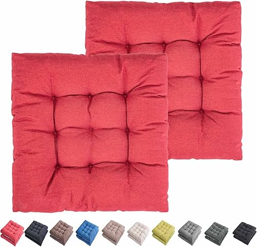 SEKUMDAN Cojines para sillas de interiores y exteriores, 20 x 20 pulgadas, cojines de asiento de patio de primera calidad, cómodos, con relleno de