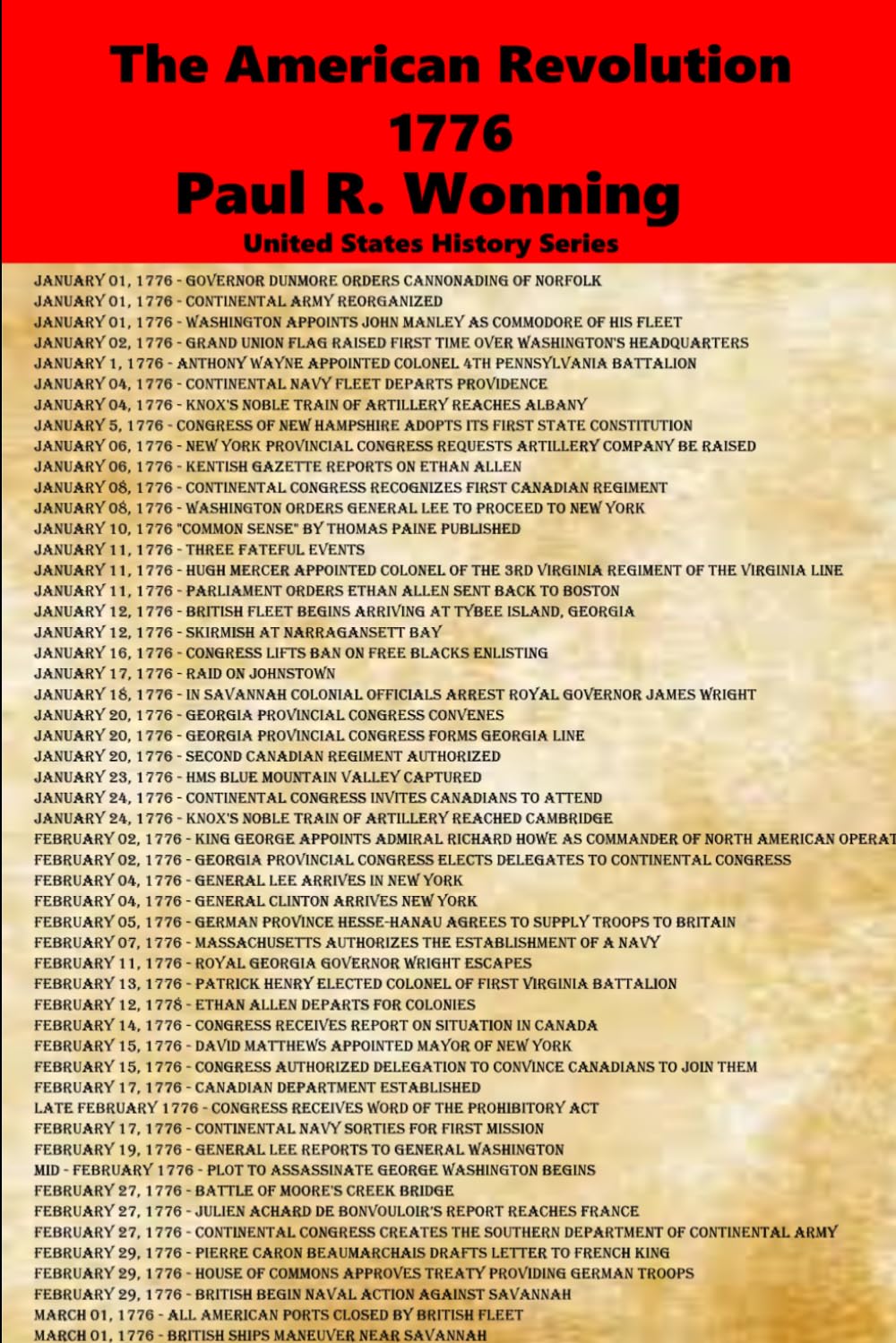 The American Revolution - 1776: The War of Independence and the Birth of a Nation: 8 (United States History Series)