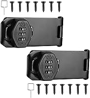 Vista 11 de Cozy Tower Cerradura de combinación de cerrojo de 4 pulgadas y 180 grados para gabinete, cerradura combinada para armario, cajón, puerta de armario