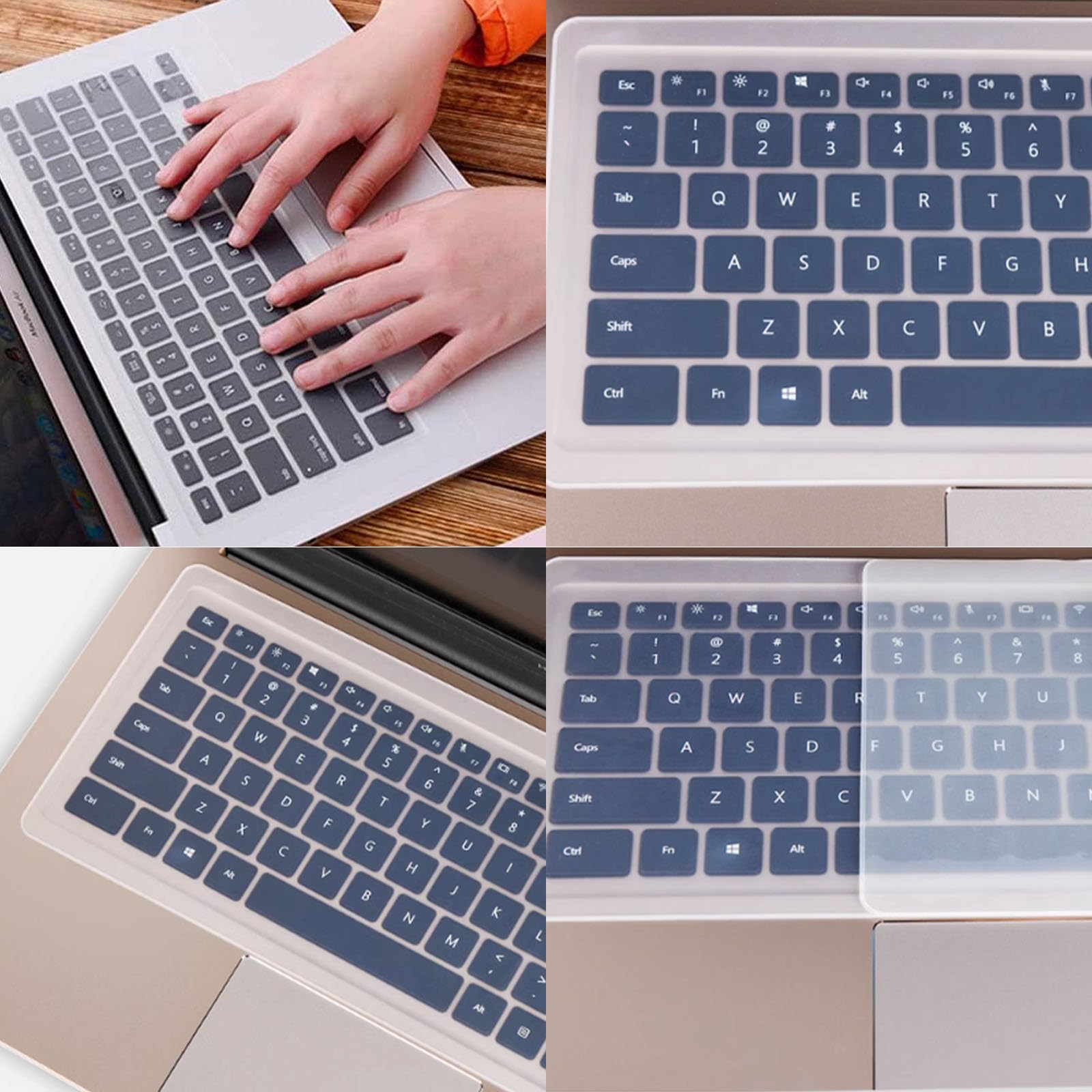 Pegatinas para Teclado Español de Repuesto,Universales Calcomanías de Teclado de Repuesto,Pegatinas de Teclado para el Ordenador portátil del Ordenador Negro,con Cubierta del Teclado,7pcs