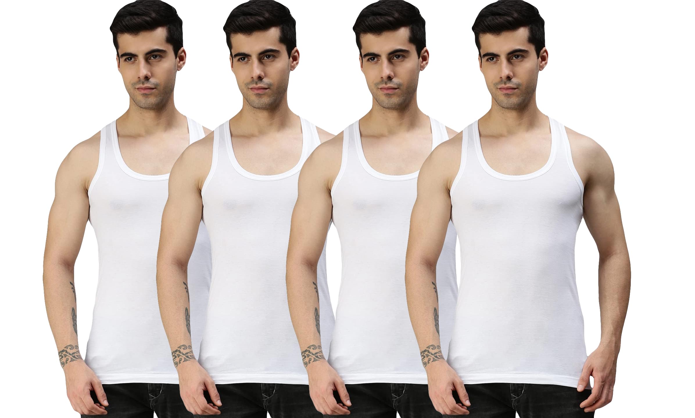 Men's Underwear Vests (Pack of 4)-picture-32