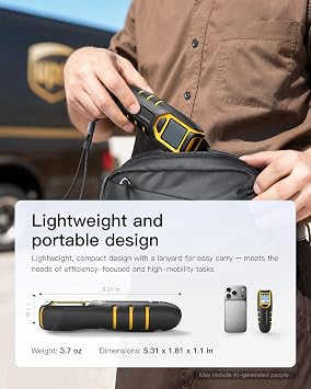 Inateck Barcode Scanner Wireless,Portable Bluetooth Barcode Scanner with Screen,1D 2D QR Code Scanner Kabellos 2.4GHz,Handscanner with APP and SDK, BCST-47