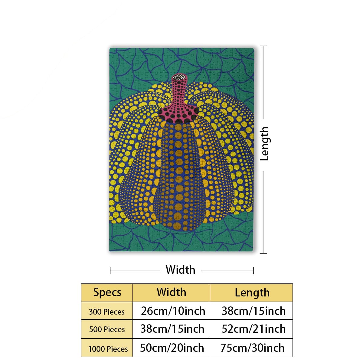 Amazon.co.jp: 草間彌生 1000ピース パズル ジグソーパズル 木製