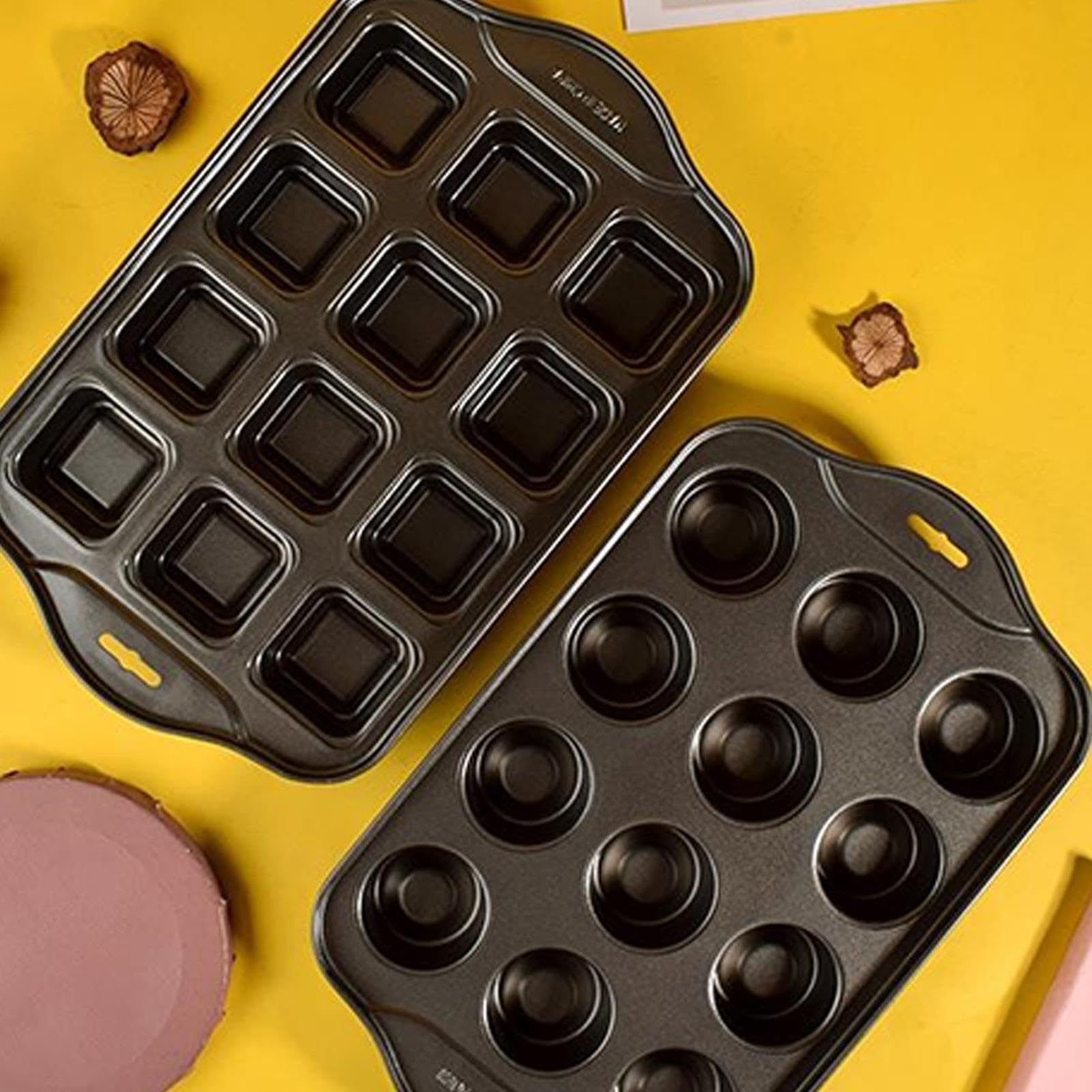 Mini Moule a Muffins Antiadhésif Avec Poignées Allongées