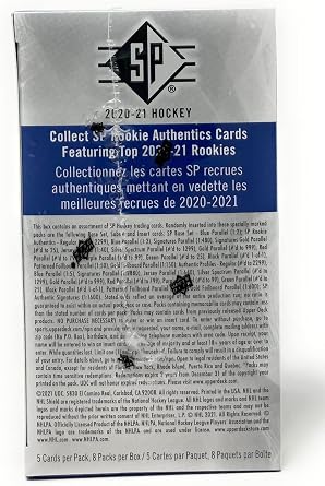 2020/21 Upper Deck SP Hockey Factory Sealed 8 Pack Blaster Box