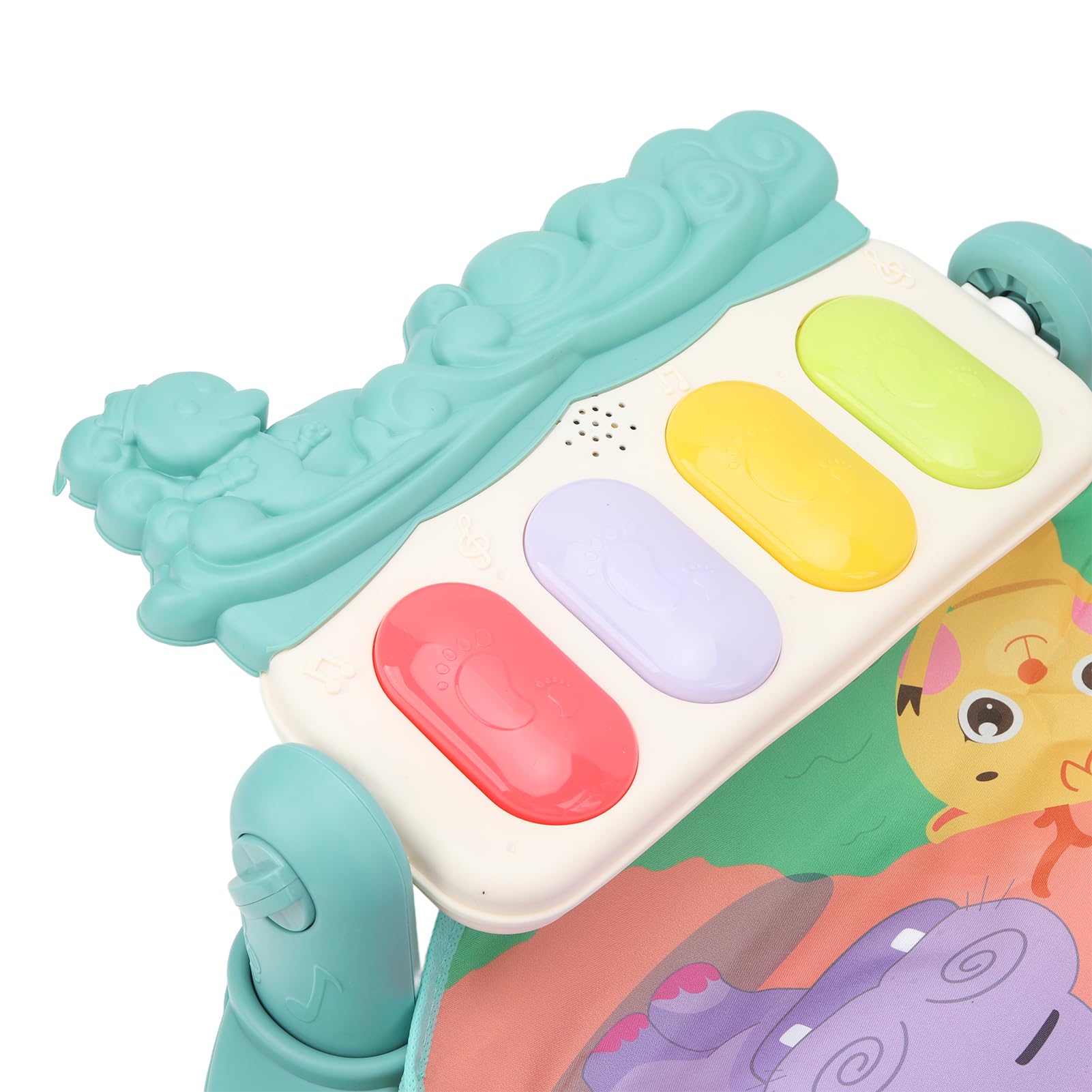 Baby Kick Piano Soft 5 giocattoli pendenti Tappetino da palestra musicale portatile per bambini con luce da 0 a 12 mesi