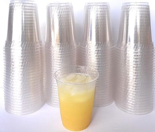 Miniatura 5 de Fabri-Kal Vasos transparentes compostables para fiestas | Plástico PLA biodegradable ecológico de Greenware | 12 oz | 100 unidades