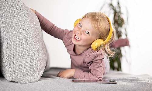 Miniatura 5 de BuddyPhones POP Fun  Auriculares plegables Bluetooth para niños + micrófono, funciona con cable o inalámbrico, limitación de volumen SafeAudio para