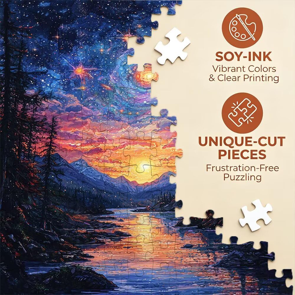 Puzzle 2000 Pezzi, Foresta Stellare 3D Puzzle per Adulti Impegnativo, Educa Puzzles Artistico, Divertente E Stimolante Puzzles Decorativo per La Famiglia, Regalo e Decorazione Pareti DX0YL6-952