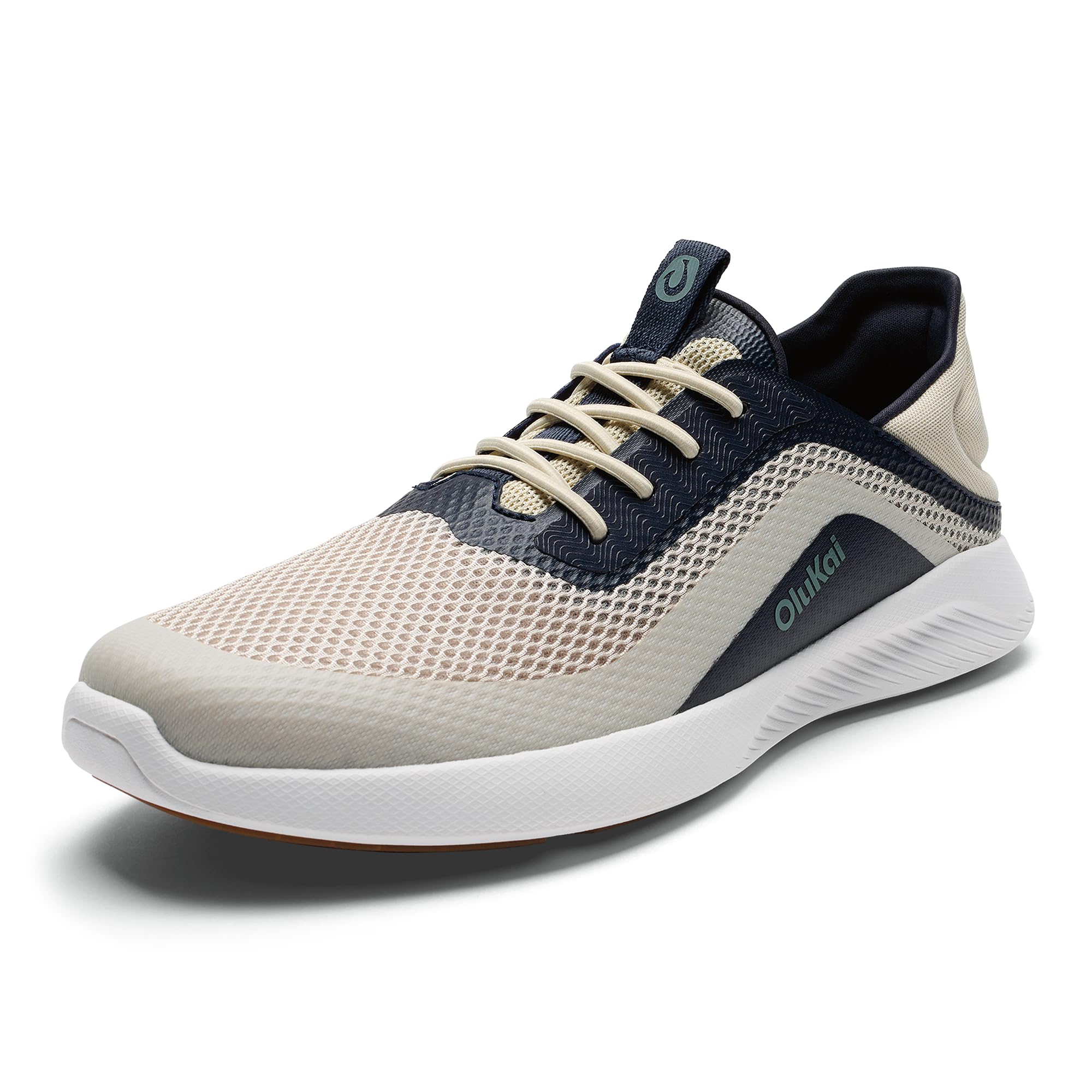 OLUKAI Kialoa Men’s Water Friendly Slip-On Sneakers, Breathable Walking Shoes with Wet Grip, Lightweight & Comfortable Casual Shoe for Everyday