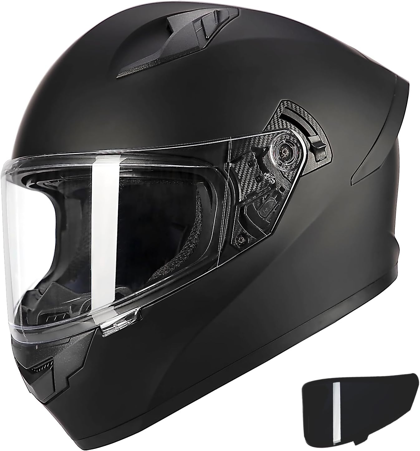 Full Face Motorcycle Helmet DOT Approved, Lightweight Motocross Helmet for Adult Men Women, Street Bike ATV Scooter Motorcycle Helmets with Visor