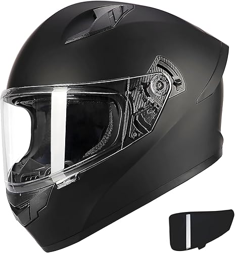 Casco de motocicleta de cara completa aprobado por DOT, Casco de motocross ligero para hombres y mujeres adultos, Cascos de motocicleta para