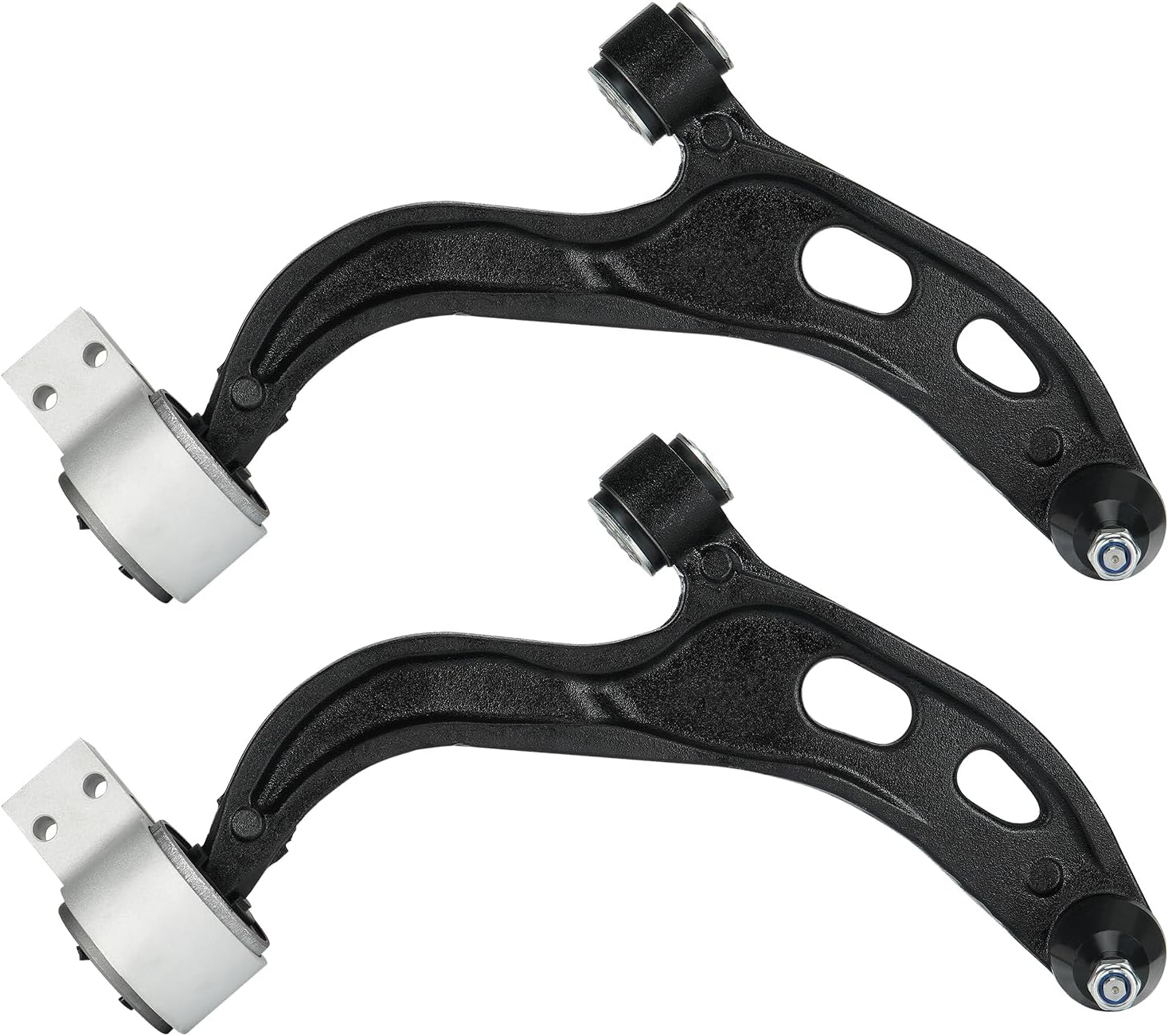 Front Lower Left Right Control Arms w/Ball Joints Replacement Suspension Kit for Ford Flex & Taurus & Lincoln MKT 2010-2012, for Lincoln MKS 2009-2012, MS401122 MS401121 (2PCS)