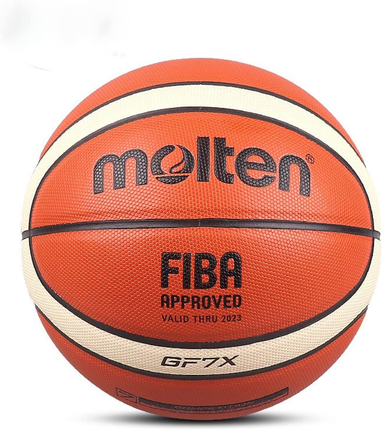 Molten Basketball GF7X&GF6X Standard PU Material Adult Men's and Women's Basketball Durable Size 7 and Size 6