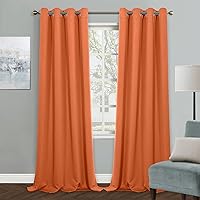 Vista 47 de MYSKY HOME - Cortinas opacas amarillas para sala de estar y dormitorio, cortinas de 84 pulgadas de largo, con ojales, cortinas de oscurecimiento