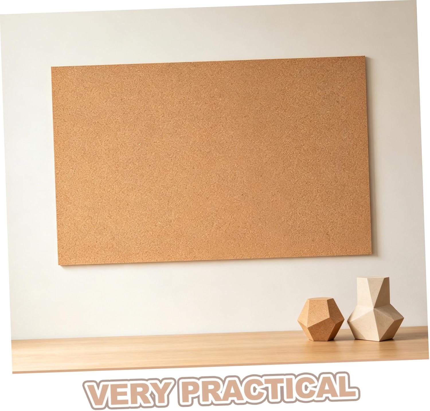 Self-Adhesive Cork Board Roll 95x16 Inch for Walls, Khaki Cork Sheet with Removal Without Residue and Pinning Photos Features, for DIY Crafts and Rooms Decoration