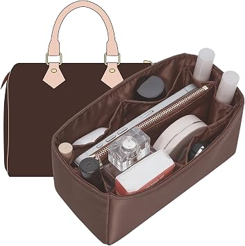 Doxo Waterproof Nylon Purse Organizer Insert for LV Speedy 30, Brown