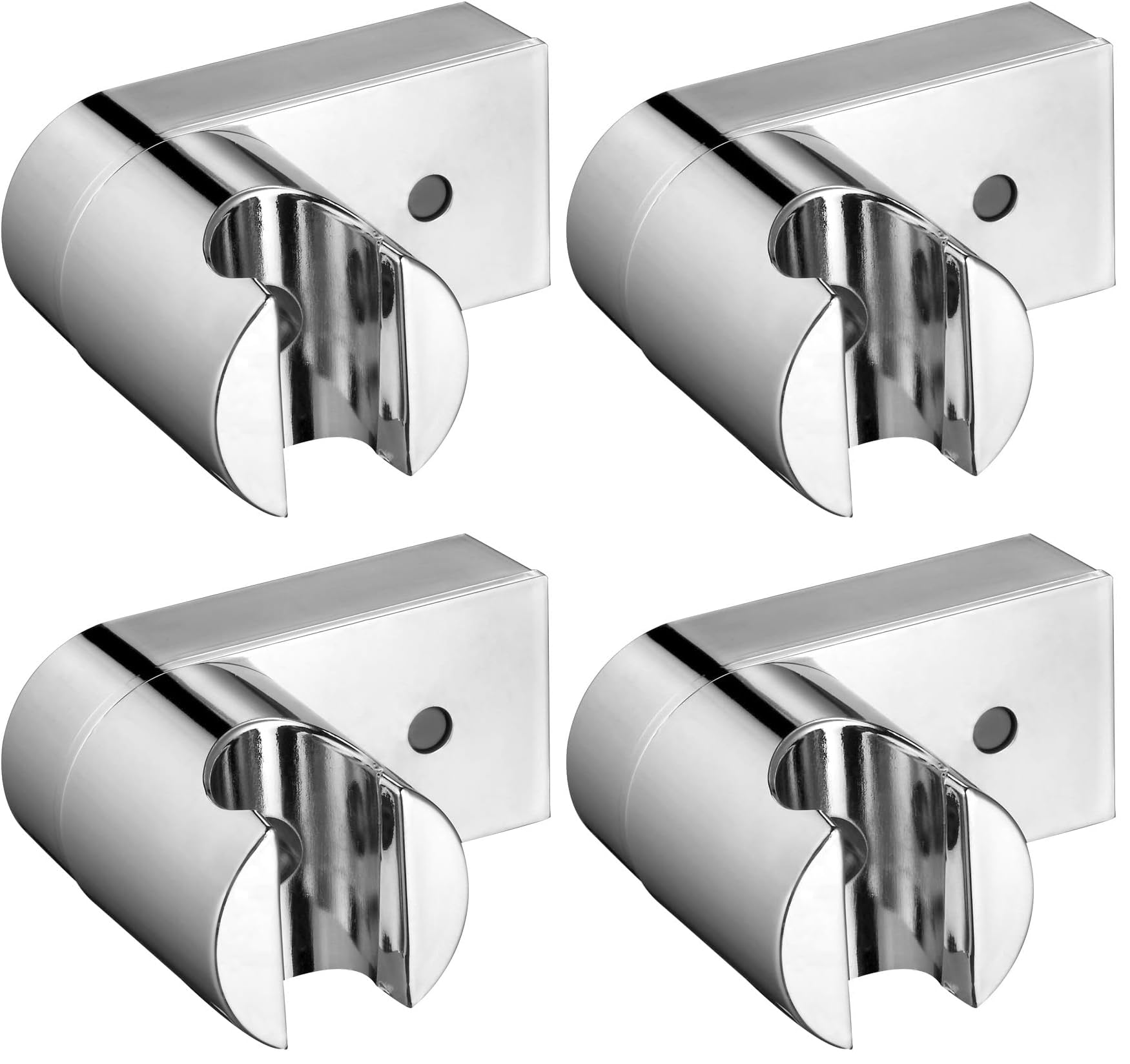 Support pommeau douche Ibergrif chromé en lot de 4 pour fixation murale salle de bain