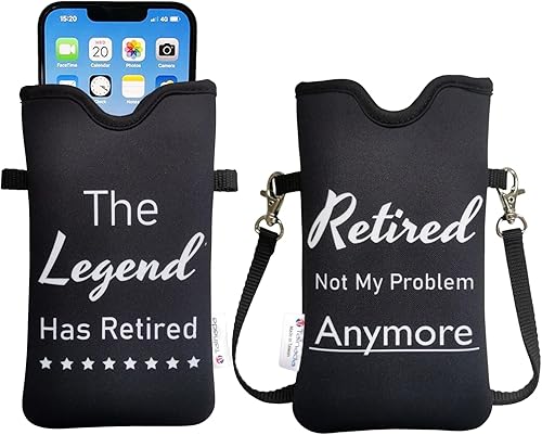 Miniatura 20 de Tainada Funda Bolsa Estuche de Neopreno para Teléfono para Hombres y Mujeres con Correa Cruzada/Cordón para el Cuello para iPhone 17/16/15 Pro Max