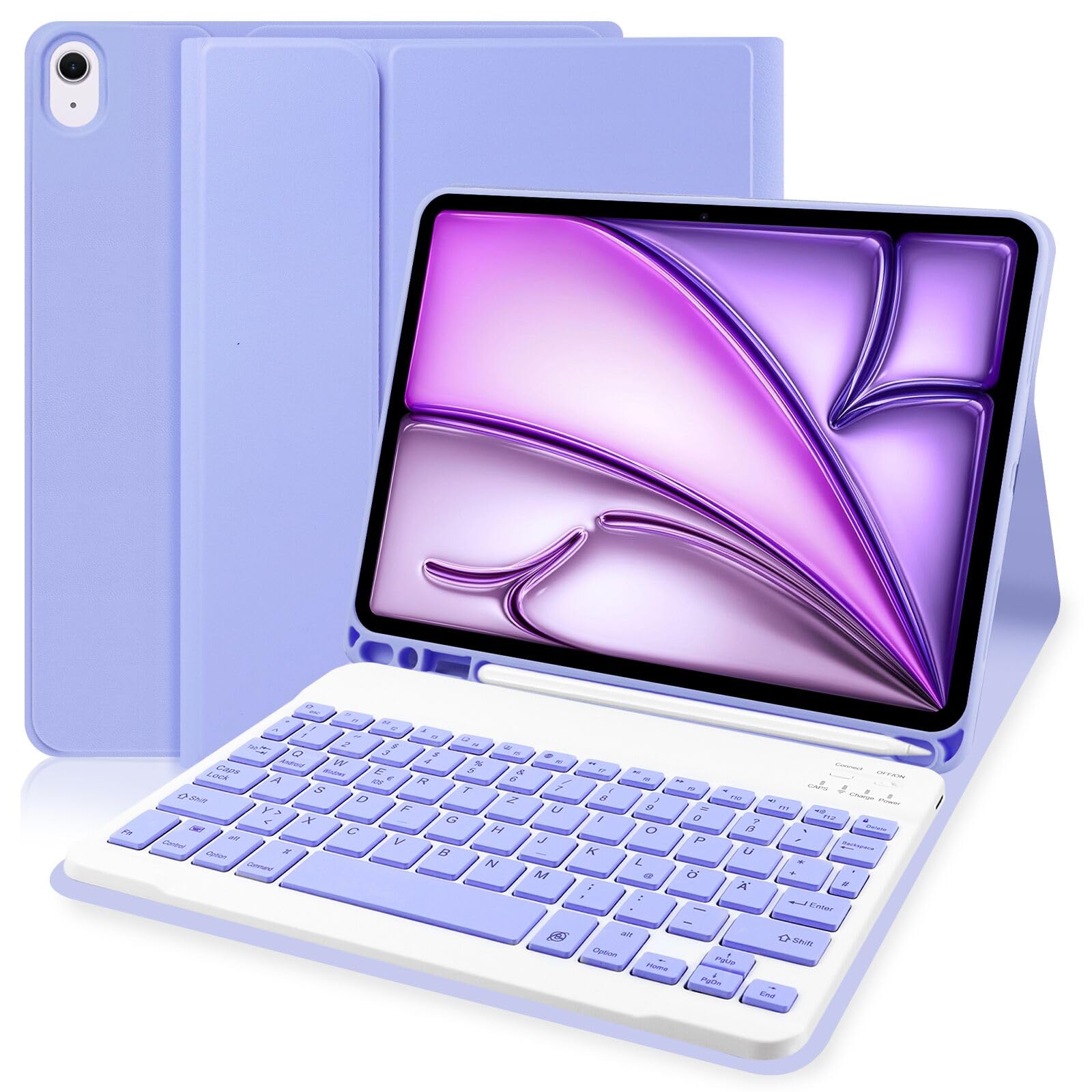 YUEJIDZ Tastiera Custodia per iPad Air 11 Pollici 3/2 (2025/2024 YUEJIDZ Tastiera Custodia per iPad Air 11 Pollici 3/2 (2025/2024
