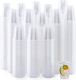 Turbo Bee 1000 Pack 5oz Clear Plastic Cups,Small Disposable Party Cups, Disposable Cups Cold Beverage Plastic Clear Cups, Picnic, BBQ, Travel, and Events