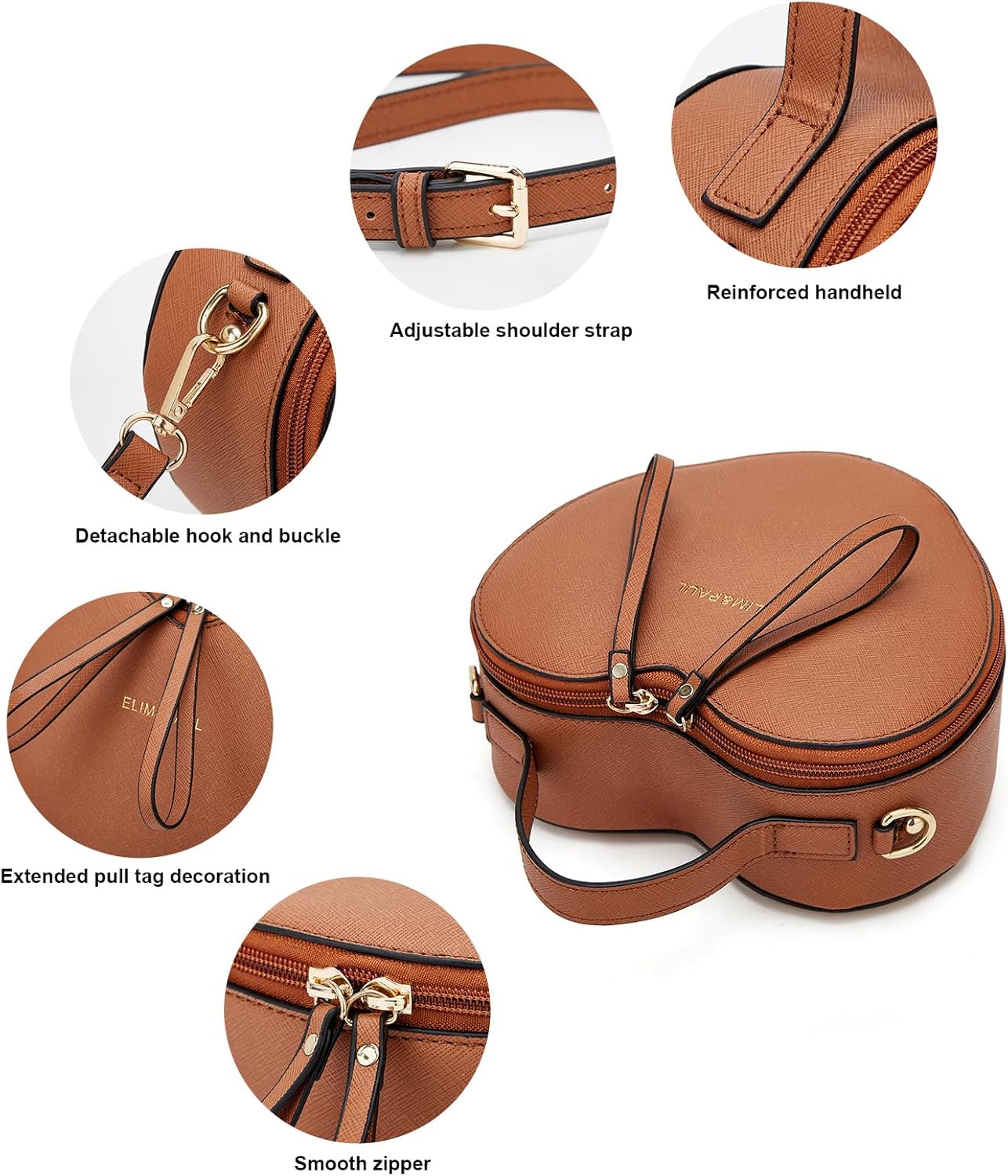 Crossbody Purse for Women Small Crossbody Bags Trendy Vegan Leather with Adjustable Shoulder Straps Gift for Mother Wife Mom