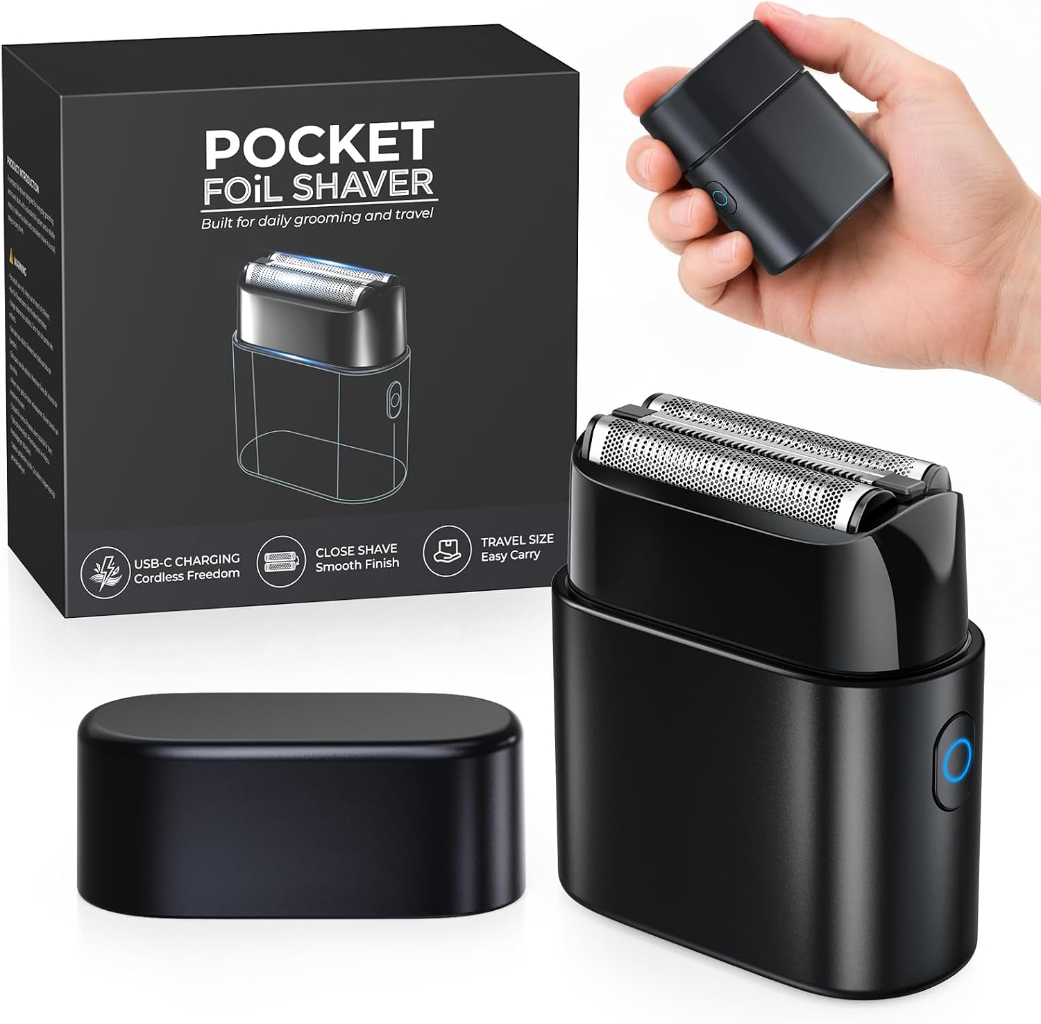 (-47%) Haokoo Elektrorasierer Herren – Mini Folienrasierer für Reisen, 90 g