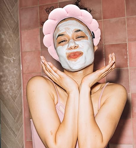 Miniatura 3 de Deacocal Diadema de spa para lavar la cara, de tela de rizo, para el cuidado de la piel, esponja suave, diadema de maquillaje para mujeres y niñas,