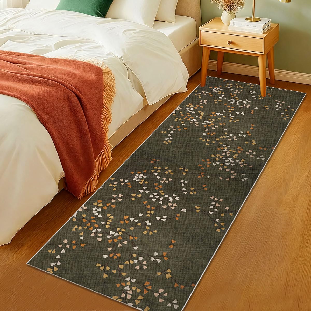 Teppich Küche Teppich Flur Läufer Waschbare Teppich Läufer für Flur Schlafzimmer Wohnzimmer Teppichläufer Flur rutschfest Küchenteppich Flurteppich Eingangsmatte 120 x 150cm
