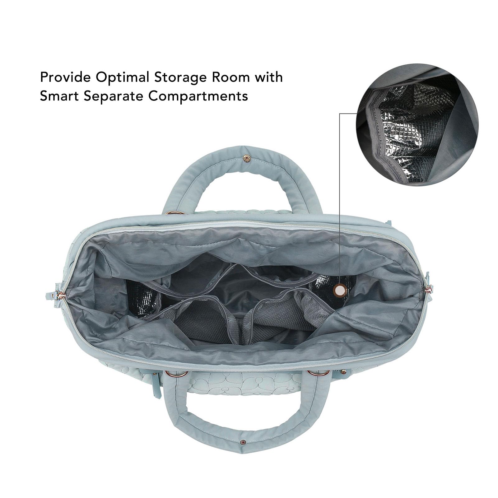 Gugxiom Borsa per Pannolini - Borse per Pannolini con Custodia per Ciuccio, Spallacci, Clip per Passeggino, Borsa per Mamma Grande Borsa per maternità Borsa da Viaggio per Mamma e papà
