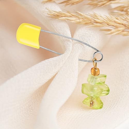 Miniatura 7 de Joyberg 100 pasadores de pañal, pasadores de seguridad para bebé, pasadores de pañales para pañales de tela, resistentes, acero inoxidable, plástico