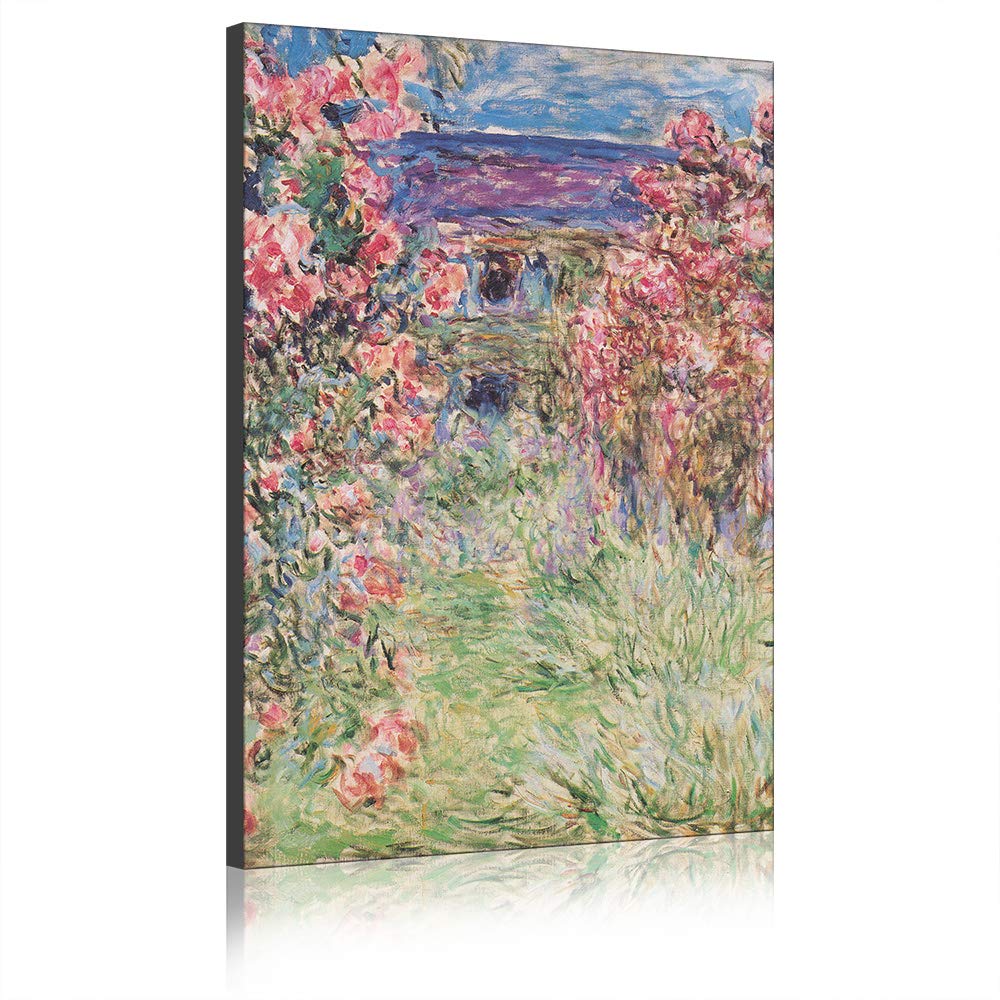 Tableau Claude Monet Trois Arbres de Peuplier impression sur toile 90x140 cm pour salon